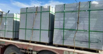 辽阳 芝麻白花岗岩地铺石装车日常