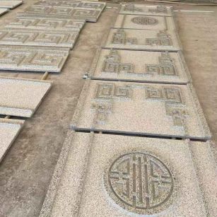 辽阳 白麻花岗岩外墙立面雕刻板