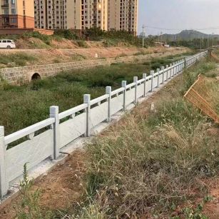 辽阳 白麻河道栏杆效果展示图