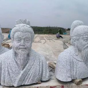 辽阳 白麻花岗岩石材人物立体雕刻