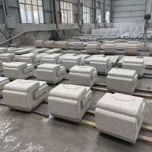 辽阳 白麻花岗岩异形加工-石凳，坐凳