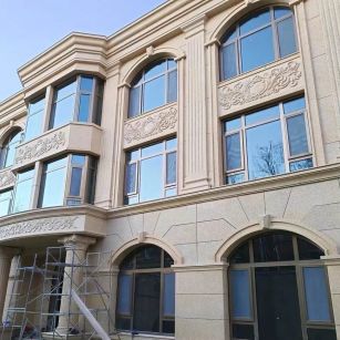 辽阳 黄金麻花岗岩别墅外墙干挂