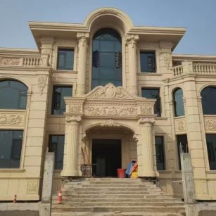 辽阳 黄金麻花岗岩别墅外墙干挂