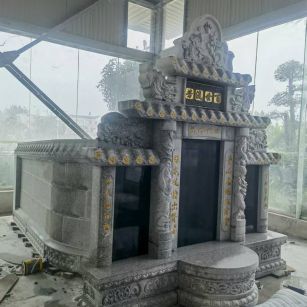 辽阳 芝麻白墓碑效果展示图