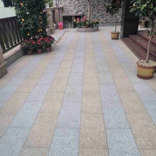 辽阳 黄金麻白麻荔枝面庭院铺装展示