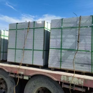 辽阳 芝麻白花岗岩地铺石装车日常