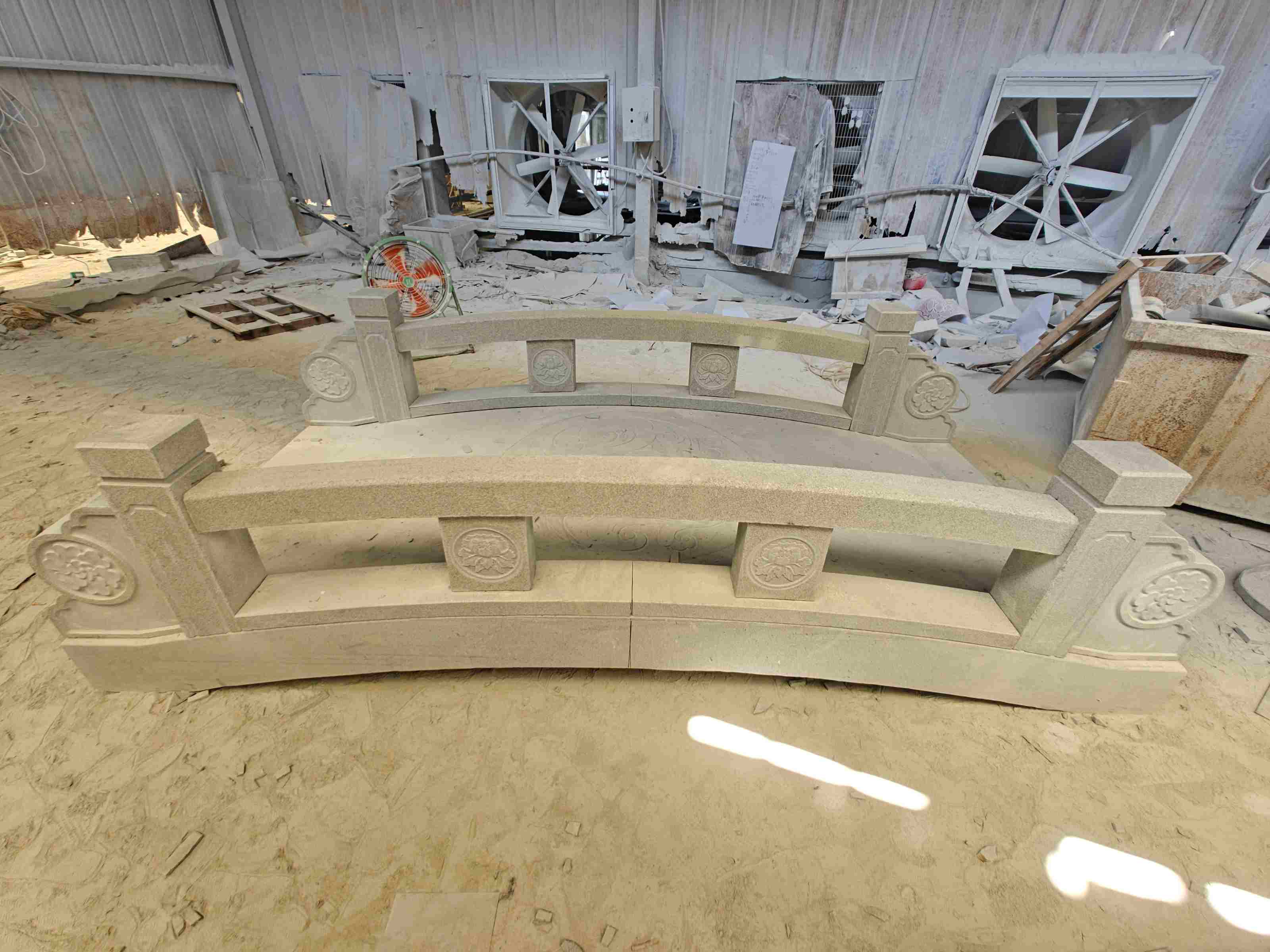 辽阳 芝麻灰花岗岩异形加工-拱桥，石桥