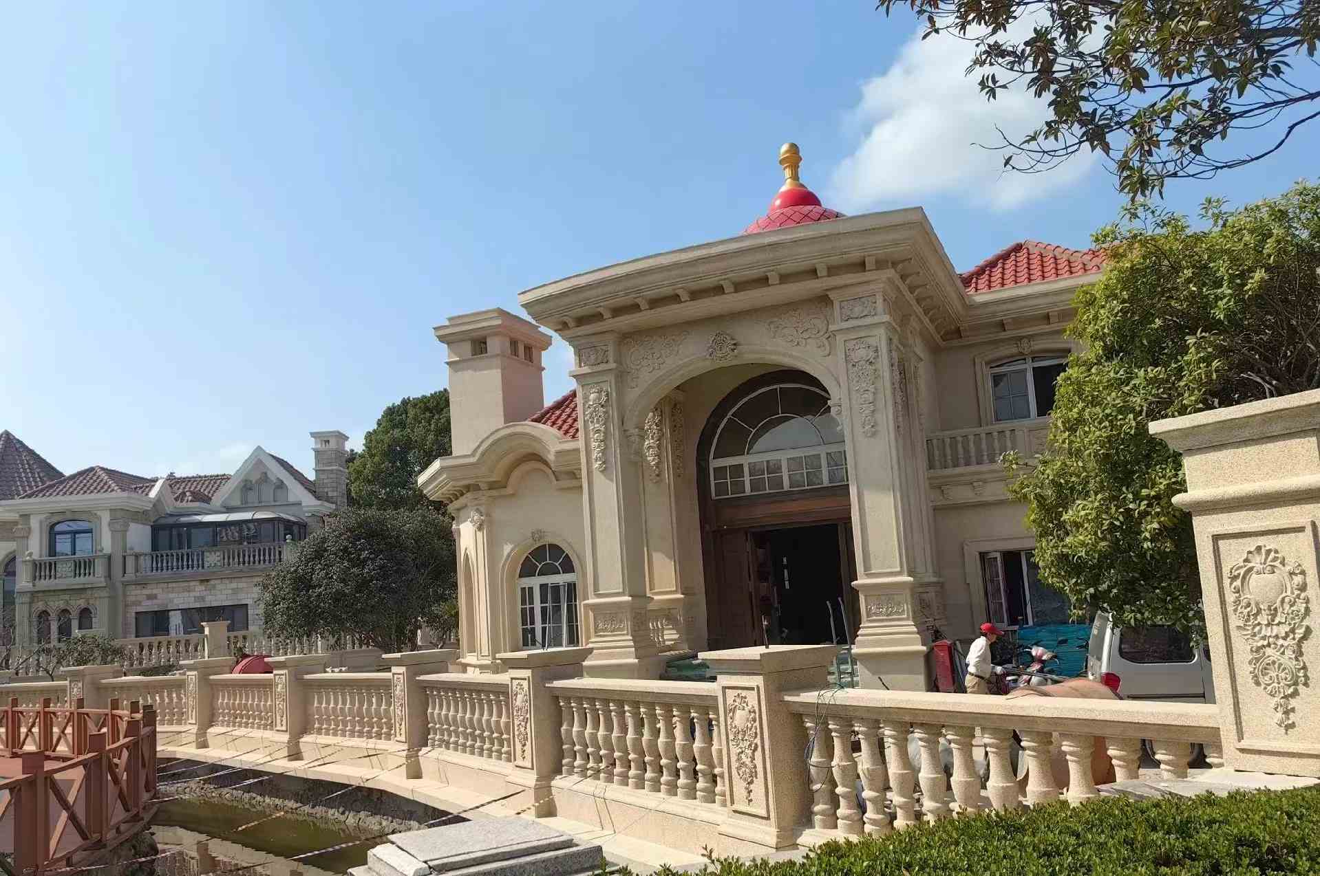 辽阳 黄金麻花岗岩欧式别墅