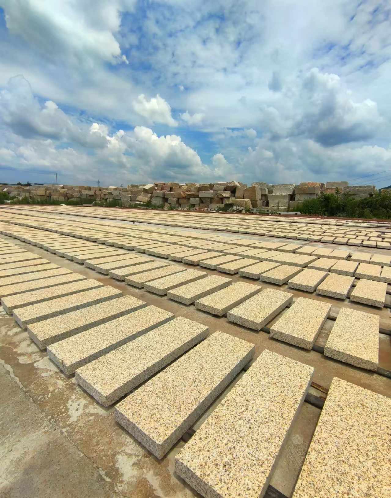 辽阳 黄金麻荔枝面花岗岩石材地铺石防护中